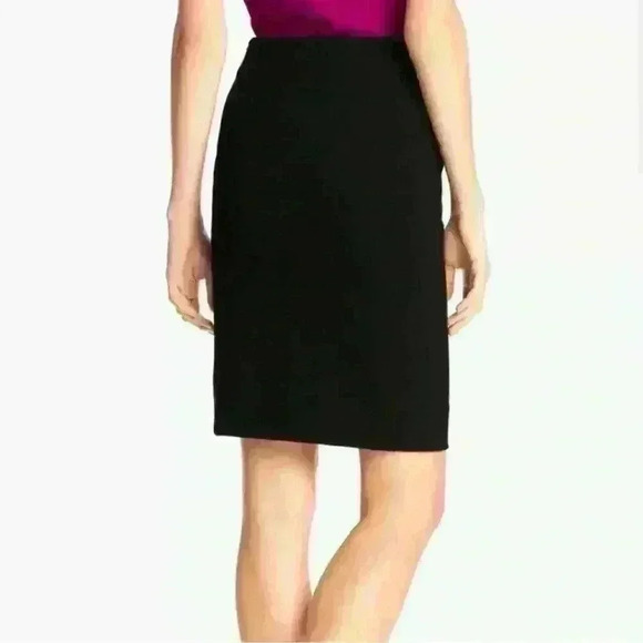 Diane von Furstenberg Black Skirt Stretch Pencil Career Pockets New Koto - Picture 2 of 14